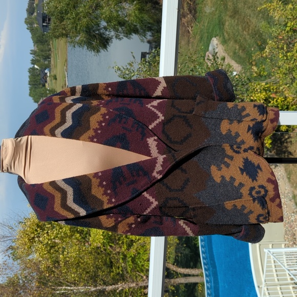 Vintage Rafaella Southwest coatigan M - Picture 3 of 15